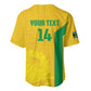 South Africa Soccer Custom Baseball Jersey Banyana Banyana Protea Yellow Version