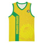 South Africa Soccer Custom Basketball Jersey Banyana Banyana Protea Yellow Version