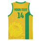 South Africa Soccer Custom Basketball Jersey Banyana Banyana Protea Yellow Version