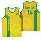 South Africa Soccer Custom Basketball Jersey Banyana Banyana Protea Yellow Version
