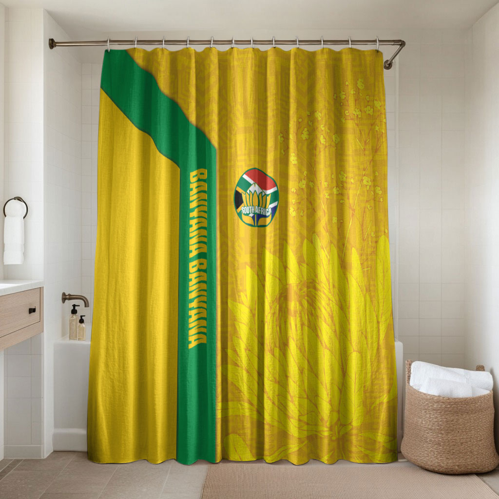 South Africa Soccer Bathroom Set Banyana Banyana Protea Yellow Version