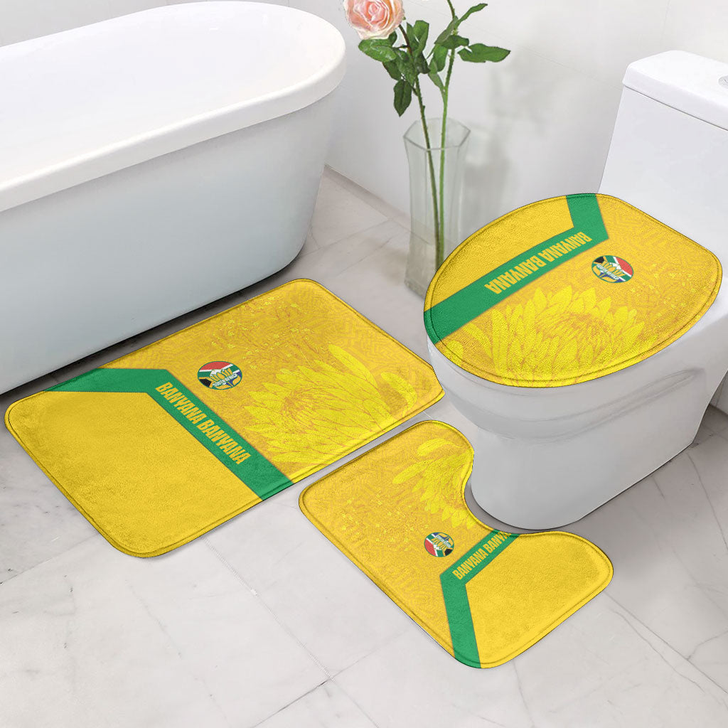 South Africa Soccer Bathroom Set Banyana Banyana Protea Yellow Version