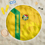 South Africa Soccer Beach Blanket Banyana Banyana Protea Yellow Version