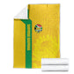South Africa Soccer Blanket Banyana Banyana Protea Yellow Version