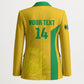 South Africa Soccer Custom Blazer Banyana Banyana Protea Yellow Version