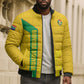 South Africa Soccer Custom Bomber Puffer Jacket Banyana Banyana Protea Yellow Version