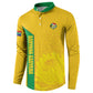 South Africa Soccer Custom Button Sweatshirt Banyana Banyana Protea Yellow Version