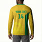 South Africa Soccer Custom Button Sweatshirt Banyana Banyana Protea Yellow Version