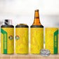 South Africa Soccer Custom 4 in 1 Can Cooler Tumbler Banyana Banyana Protea Yellow Version