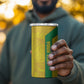 South Africa Soccer Custom 4 in 1 Can Cooler Tumbler Banyana Banyana Protea Yellow Version