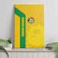 South Africa Soccer Canvas Wall Art Banyana Banyana Protea Yellow Version