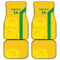 South Africa Soccer Custom Car Mats Banyana Banyana Protea Yellow Version