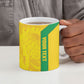 South Africa Soccer Custom Ceramic Mug Banyana Banyana Protea Yellow Version