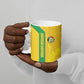 South Africa Soccer Custom Ceramic Mug Banyana Banyana Protea Yellow Version