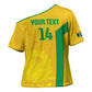 South Africa Soccer Custom Cross Shoulder Shirt Banyana Banyana Protea Yellow Version