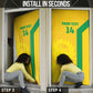 South Africa Soccer Custom Door Cover Banyana Banyana Protea Yellow Version