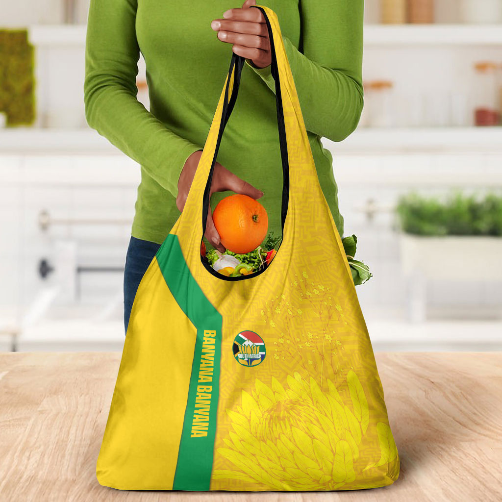South Africa Soccer Grocery Bag Banyana Banyana Protea Yellow Version