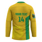 South Africa Soccer Custom Hockey Jersey Banyana Banyana Protea Yellow Version