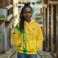 South Africa Soccer Custom Hoodie Banyana Banyana Protea Yellow Version