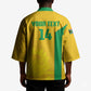 South Africa Soccer Custom Kimono Banyana Banyana Protea Yellow Version