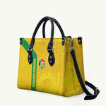 South Africa Soccer Leather Bag Banyana Banyana Protea Yellow Version