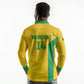 South Africa Soccer Custom Long Sleeve Polo Shirt Banyana Banyana Protea Yellow Version