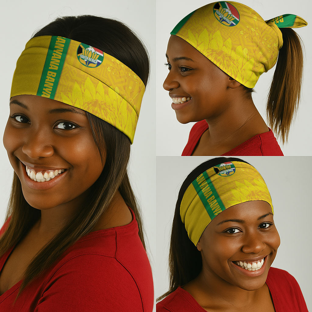 South Africa Soccer Neck Gaiter Banyana Banyana Protea Yellow Version