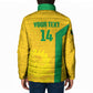 South Africa Soccer Custom Padded Jacket Banyana Banyana Protea Yellow Version
