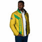 South Africa Soccer Custom Padded Jacket Banyana Banyana Protea Yellow Version