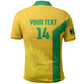 South Africa Soccer Custom Polo Shirt Banyana Banyana Protea Yellow Version