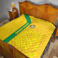 South Africa Soccer Quilt Banyana Banyana Protea Yellow Version