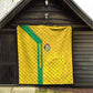 South Africa Soccer Quilt Banyana Banyana Protea Yellow Version
