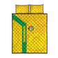 South Africa Soccer Quilt Bed Set Banyana Banyana Protea Yellow Version