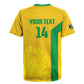 South Africa Soccer Custom Rugby Jersey Banyana Banyana Protea Yellow Version