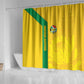 South Africa Soccer Shower Curtain Banyana Banyana Protea Yellow Version