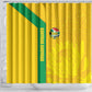 South Africa Soccer Shower Curtain Banyana Banyana Protea Yellow Version