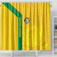 South Africa Soccer Shower Curtain Banyana Banyana Protea Yellow Version