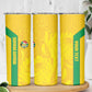 South Africa Soccer Custom Skinny Tumbler Banyana Banyana Protea Yellow Version