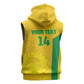 South Africa Soccer Custom Sleeveless Hoodie Banyana Banyana Protea Yellow Version