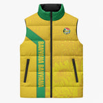 South Africa Soccer Custom Sleeveless Puffer Jacket Banyana Banyana Protea Yellow Version