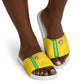 South Africa Soccer Slide Sandals Banyana Banyana Protea Yellow Version