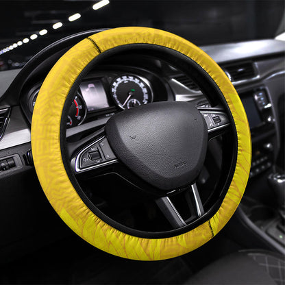 South Africa Soccer Steering Wheel Cover Banyana Banyana Protea Yellow Version