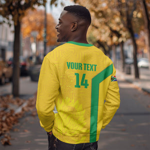 South Africa Soccer Custom Sweatshirt Banyana Banyana Protea Yellow Version