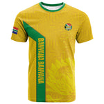 South Africa Soccer Custom T shirt Banyana Banyana Protea Yellow Version
