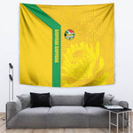 South Africa Soccer Tapestry Banyana Banyana Protea Yellow Version
