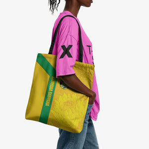 South Africa Soccer Tote Bag Banyana Banyana Protea Yellow Version