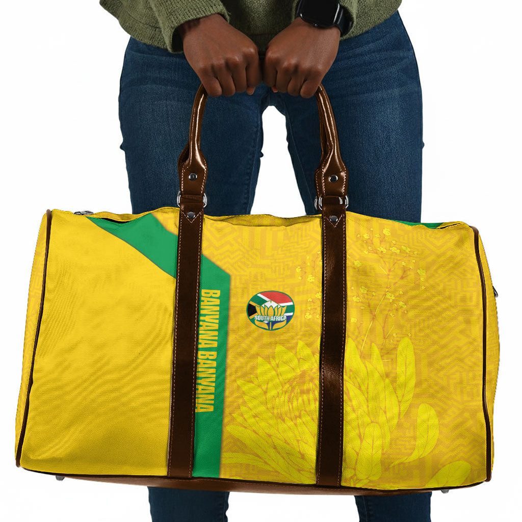 South Africa Soccer Travel Bag Banyana Banyana Protea Yellow Version