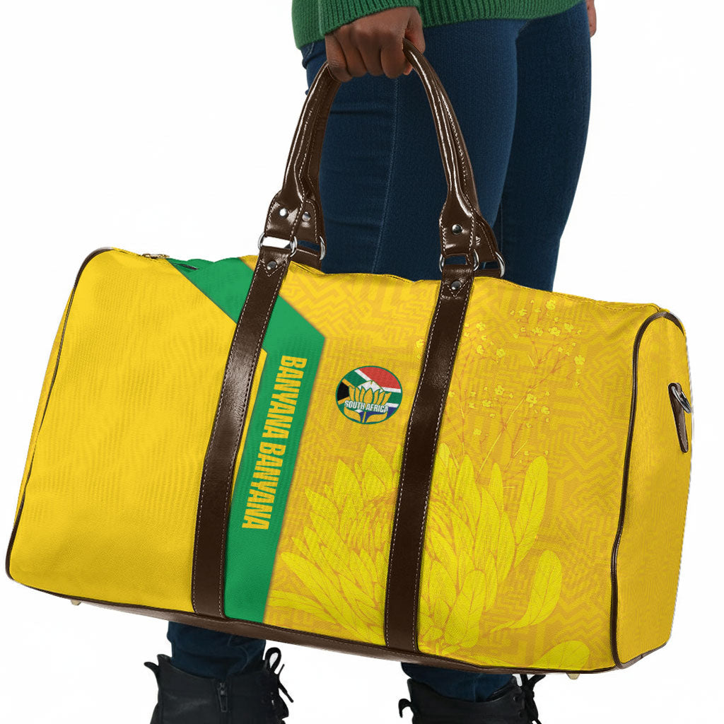 South Africa Soccer Travel Bag Banyana Banyana Protea Yellow Version