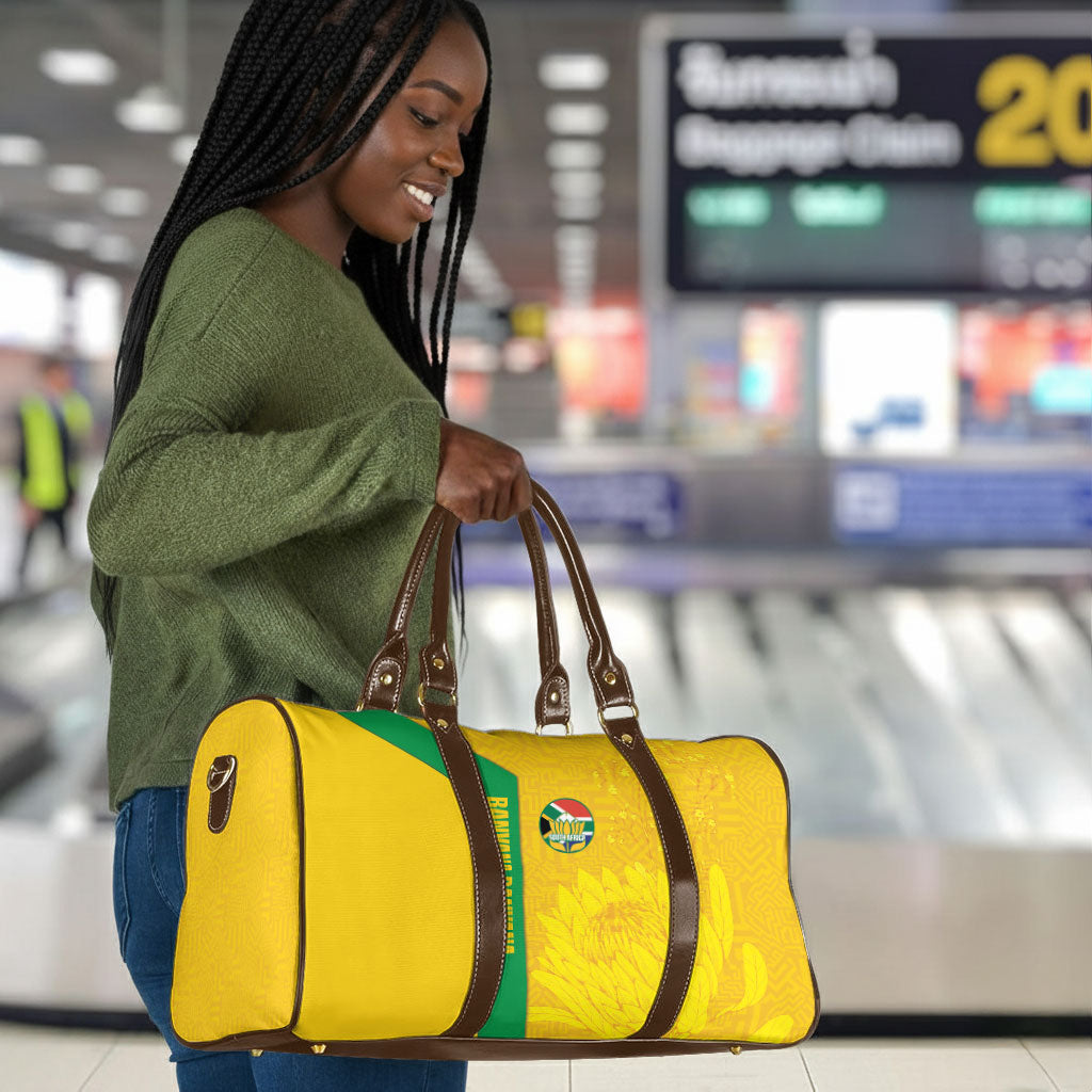 South Africa Soccer Travel Bag Banyana Banyana Protea Yellow Version