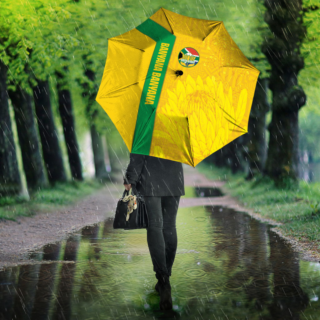 South Africa Soccer Umbrella Banyana Banyana Protea Yellow Version